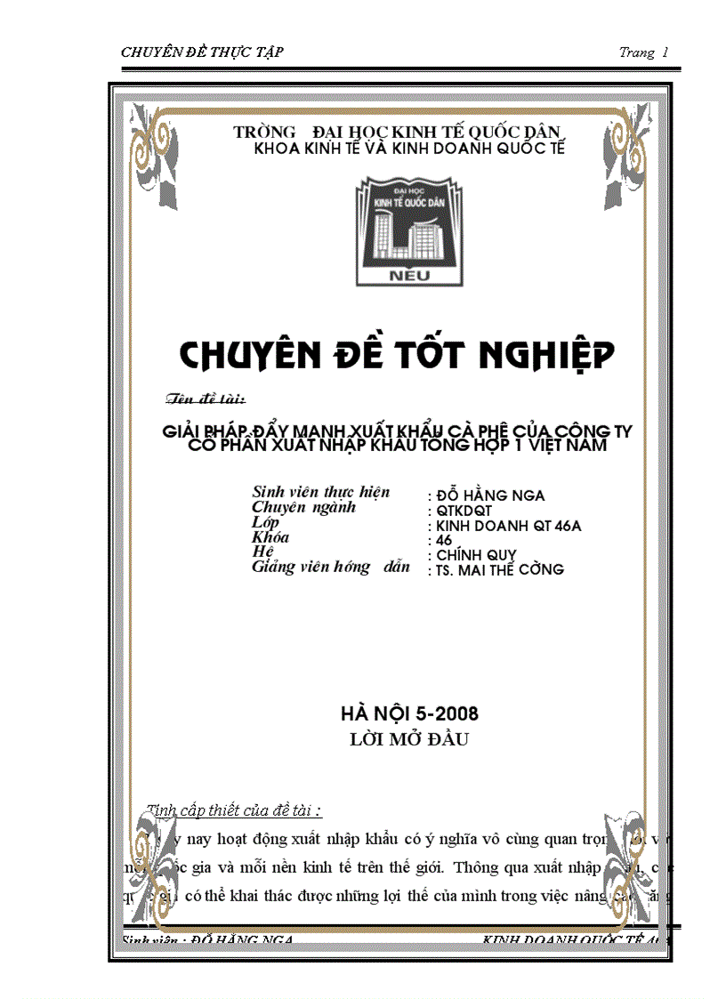 image for page Giải pháp đẩy mạnh xuất khẩu cà phê của công ty cổ phần xuất nhập khẩu tổng hợp 1 việt nam