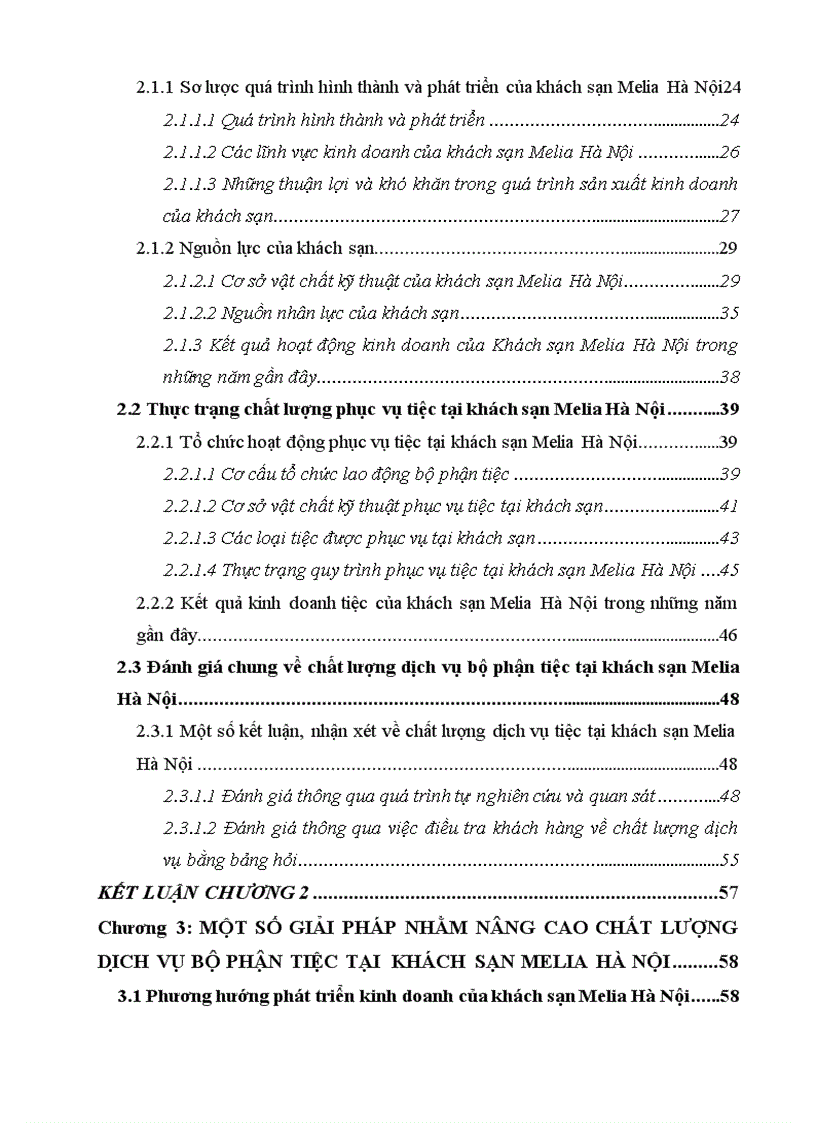 image for page Một số giải pháp nâng cao chất lượng dịch vụ bộ phận tiệc tại khách sạn Melia Hà Nội