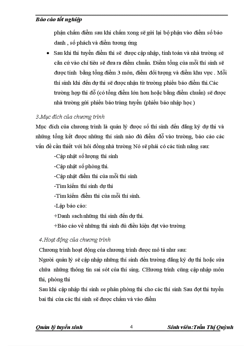 image for page Xây dựng chương trình quản lý tuyển sinh