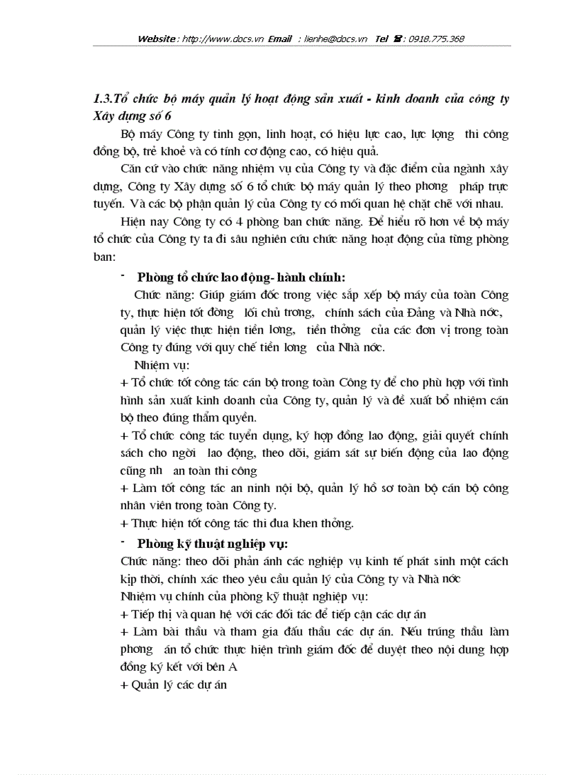 image for page Tổ chức bộ máy kế toán bộ sổ kế toán tại C ty Xây dựng số 6