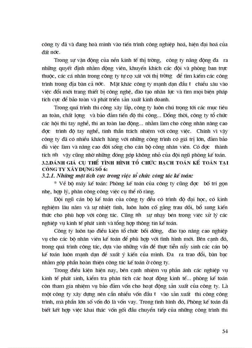 image for page Tổ chức bộ máy kế toán bộ sổ kế toán tại C ty Xây dựng số 6