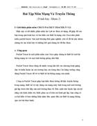 Môn Mạng Và Truyền Thông phần mềm CISCO PACKET TRACER