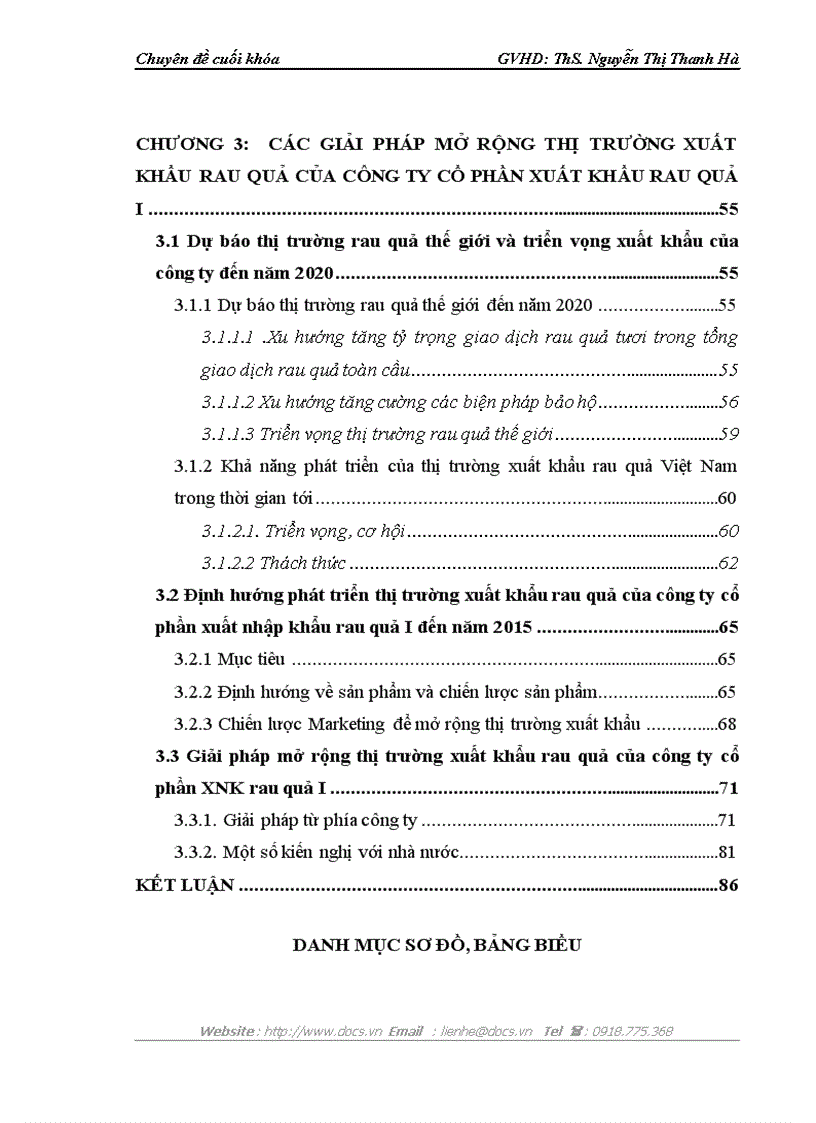 image for page Giải pháp mở rộng thị trường xuất khẩu rau quả của Công ty CP XNK rau quả