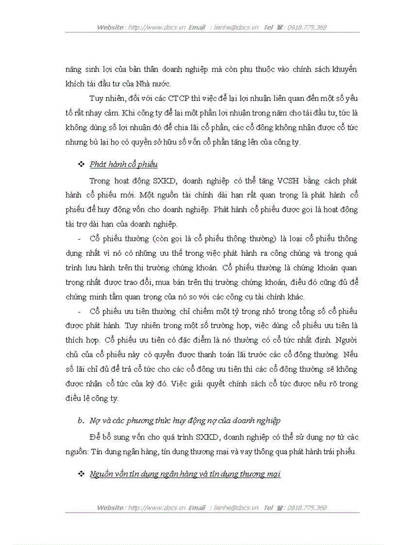 image for page Một số giải pháp nâng cao hiệu quả huy động và sử dụng vốn sản xuất kinh doanh của Công ty Cổ phần Sông Đà 12