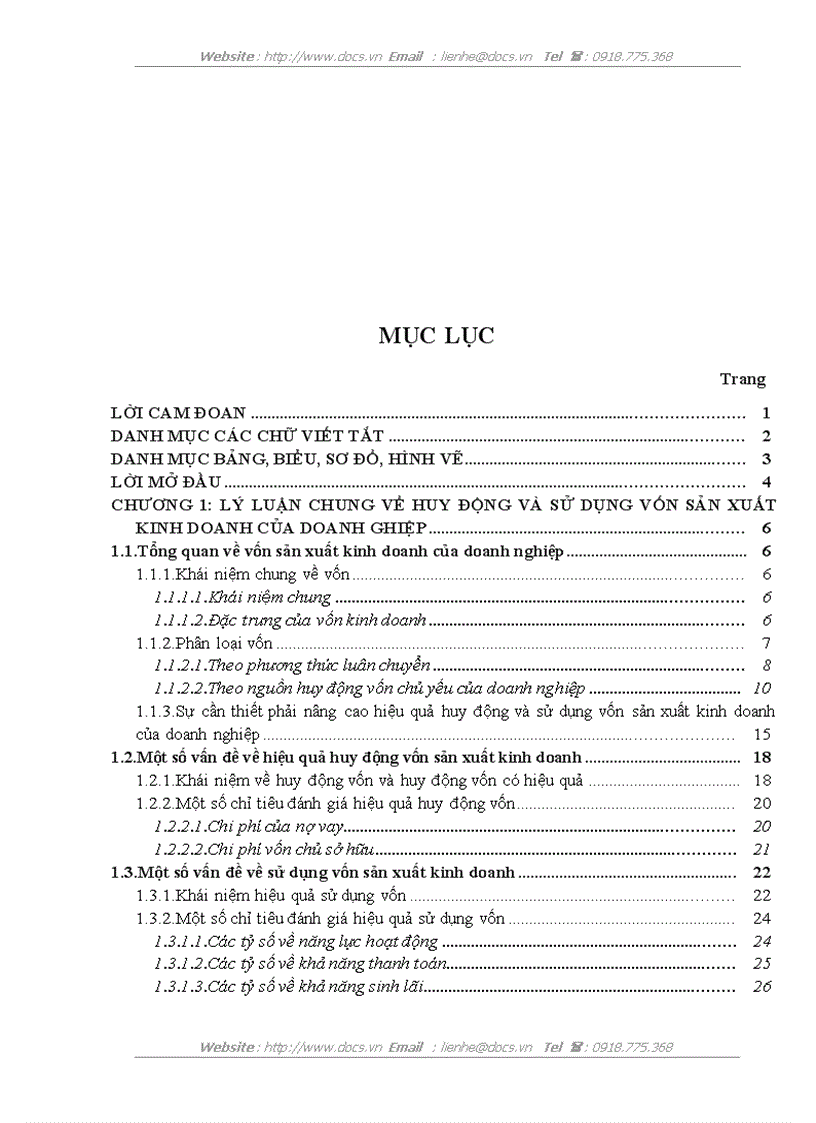 image for page Một số giải pháp nâng cao hiệu quả huy động và sử dụng vốn sản xuất kinh doanh của Công ty Cổ phần Sông Đà 12