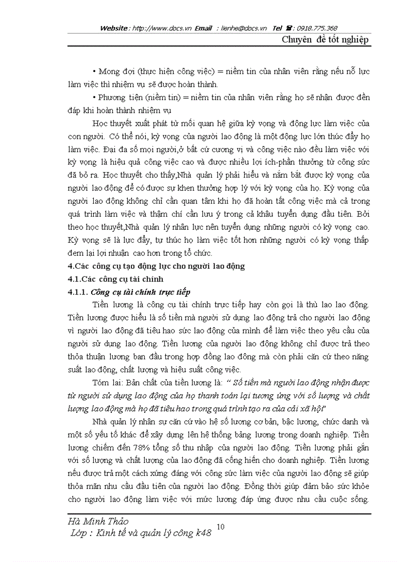 image for page Một số giải pháp nhằm hoàn thiện các công cụ tạo động lực cho người lao động tại Công ty TNHH Thương mại Kỹ thuật Hồng Thủy