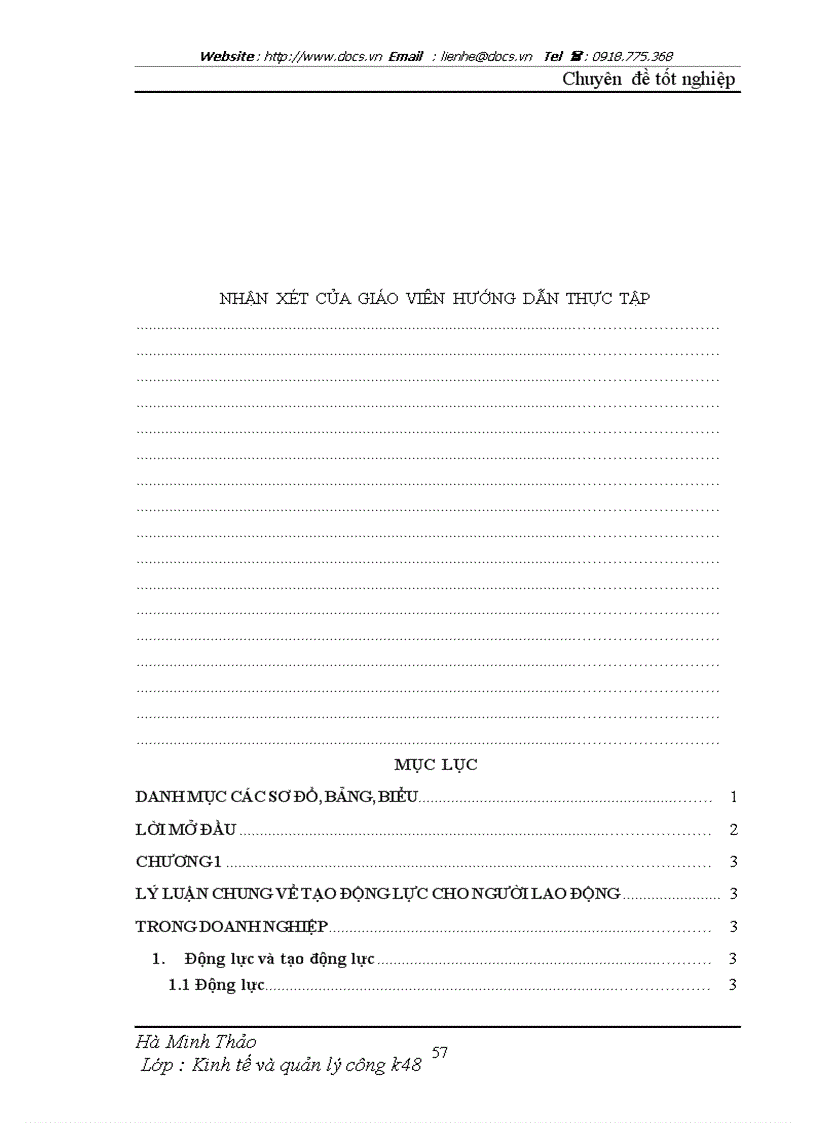 image for page Một số giải pháp nhằm hoàn thiện các công cụ tạo động lực cho người lao động tại Công ty TNHH Thương mại Kỹ thuật Hồng Thủy