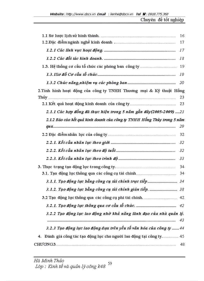image for page Một số giải pháp nhằm hoàn thiện các công cụ tạo động lực cho người lao động tại Công ty TNHH Thương mại Kỹ thuật Hồng Thủy