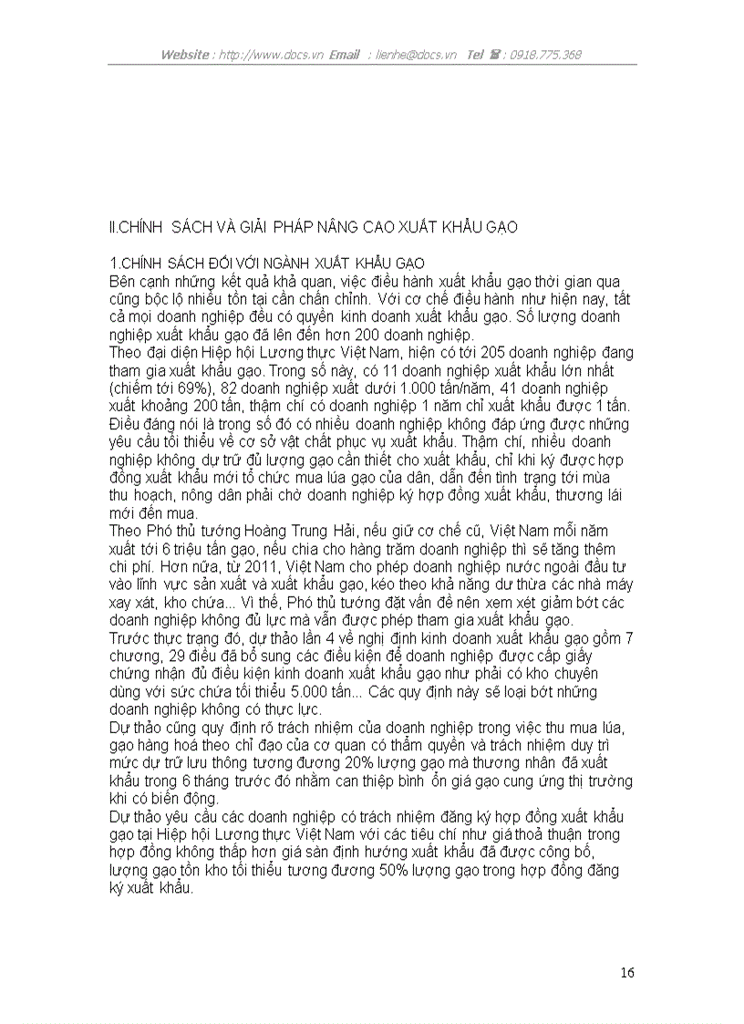 image for page Phân tích ma trận swot của ngành xuất khẩu gạo Việt Nam