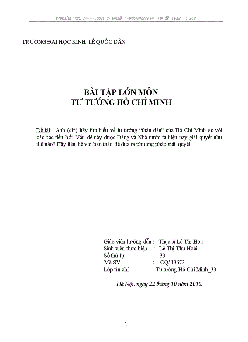 image for page Hãy tìm hiểu về tư tưởng thân dân của Hồ Chí Minh so với các bậc tiền bối Vấn đề này được Đảng và Nhà nước ta giải quyết như thế nào lt tư tưởng gt