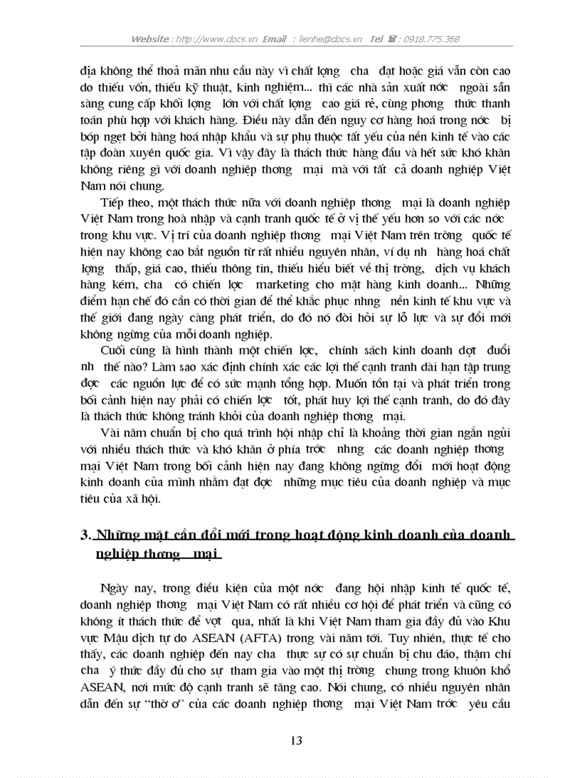 image for page Đổi mới hoạt động kinh doanh của doanh nghiệp thương mại trong quá trình hội nhập