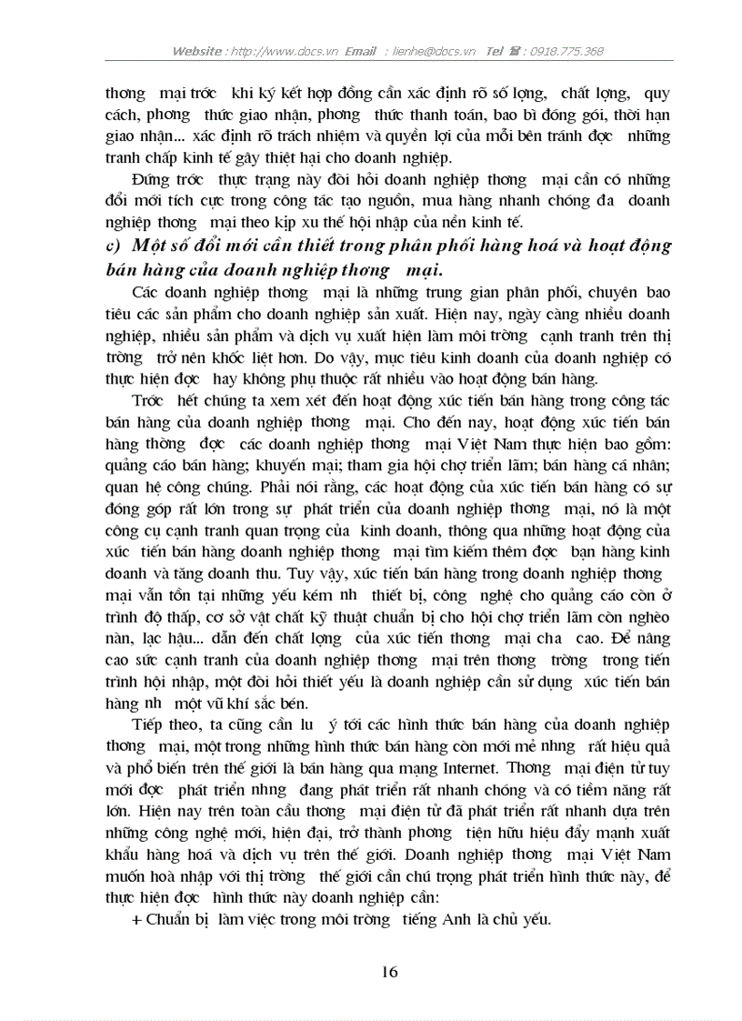 image for page Đổi mới hoạt động kinh doanh của doanh nghiệp thương mại trong quá trình hội nhập