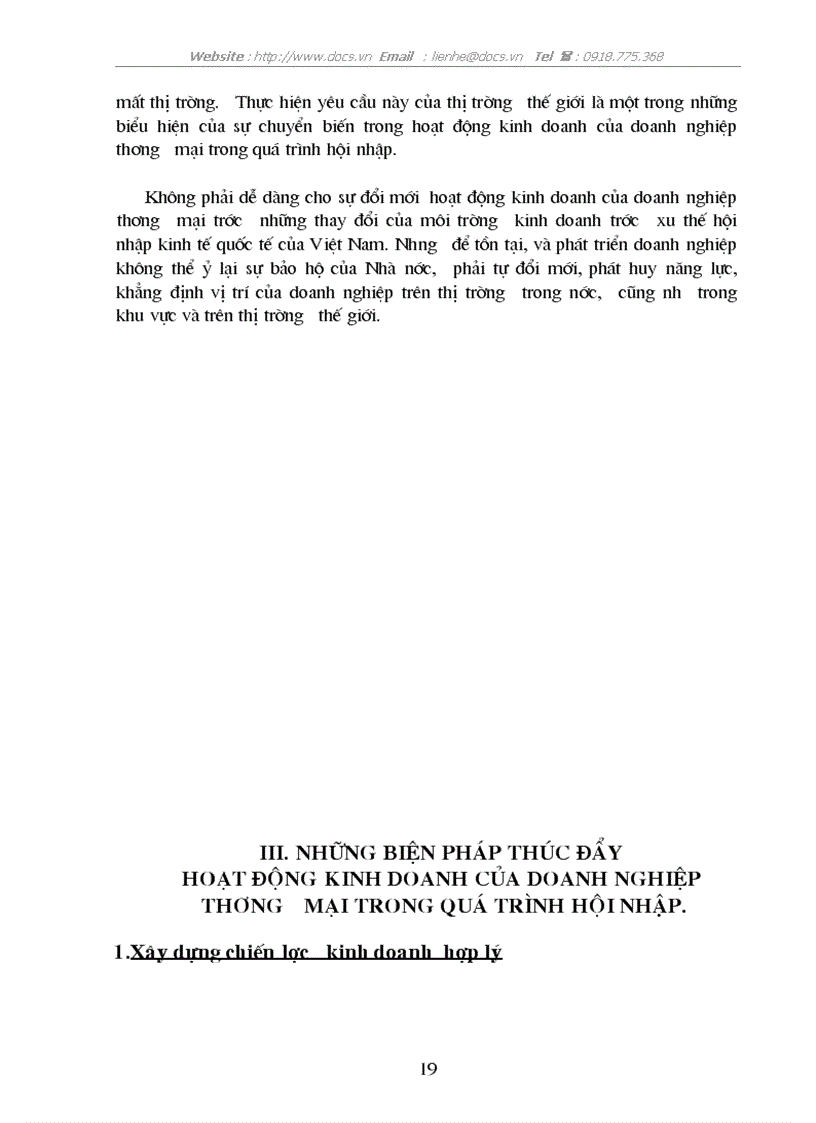 image for page Đổi mới hoạt động kinh doanh của doanh nghiệp thương mại trong quá trình hội nhập