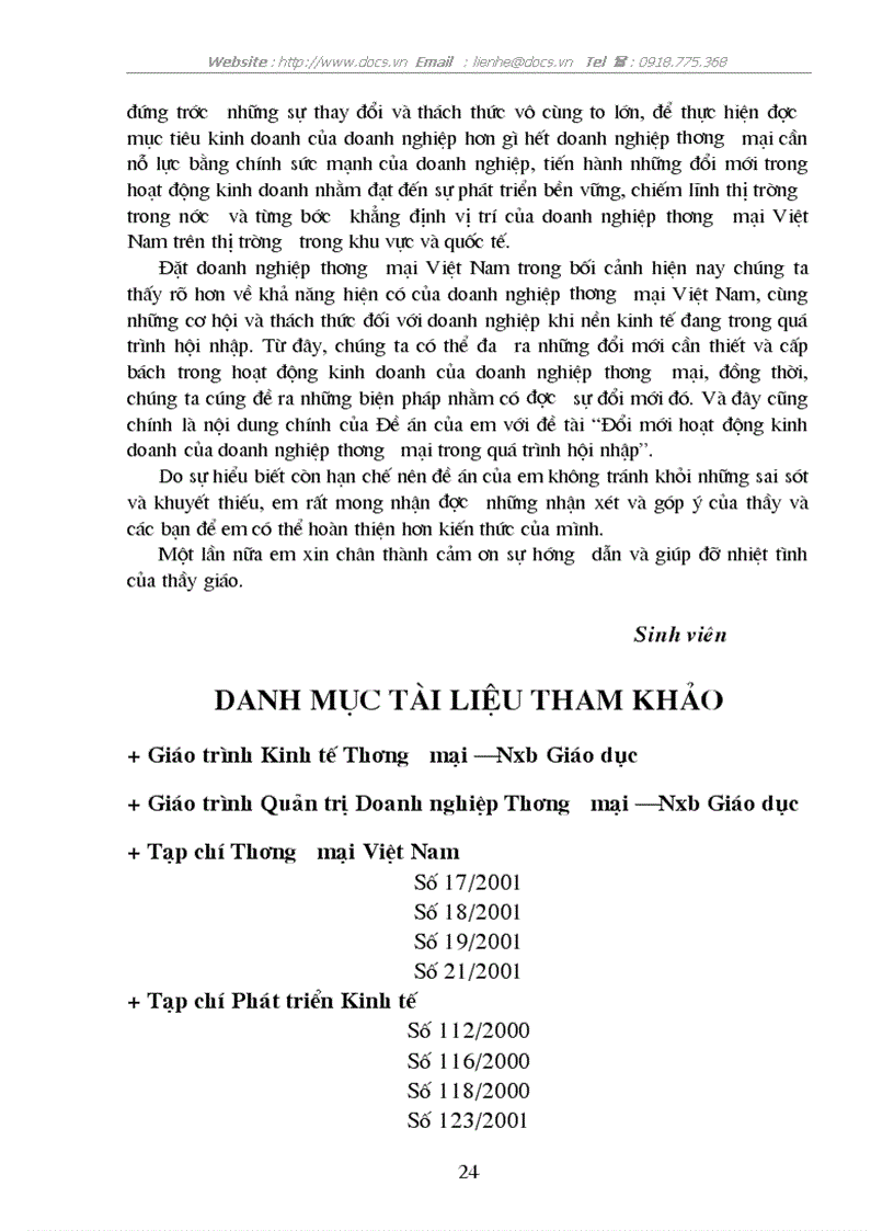 image for page Đổi mới hoạt động kinh doanh của doanh nghiệp thương mại trong quá trình hội nhập