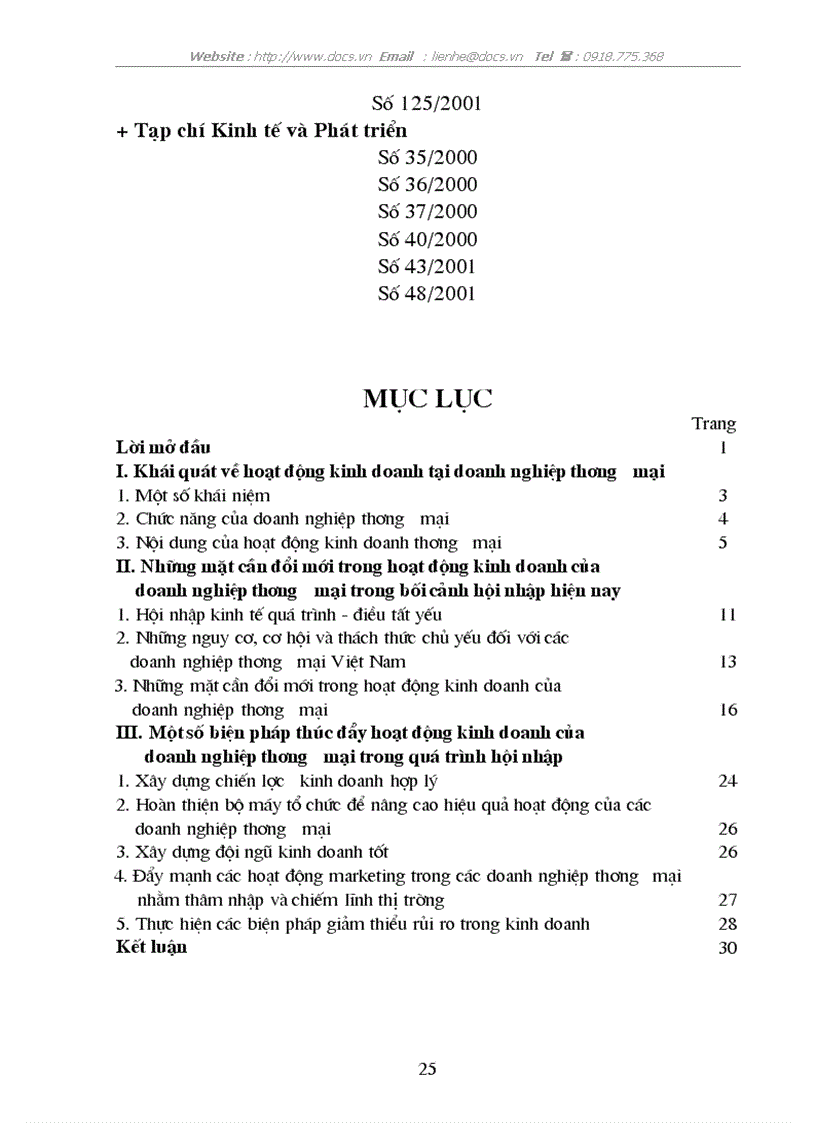 image for page Đổi mới hoạt động kinh doanh của doanh nghiệp thương mại trong quá trình hội nhập