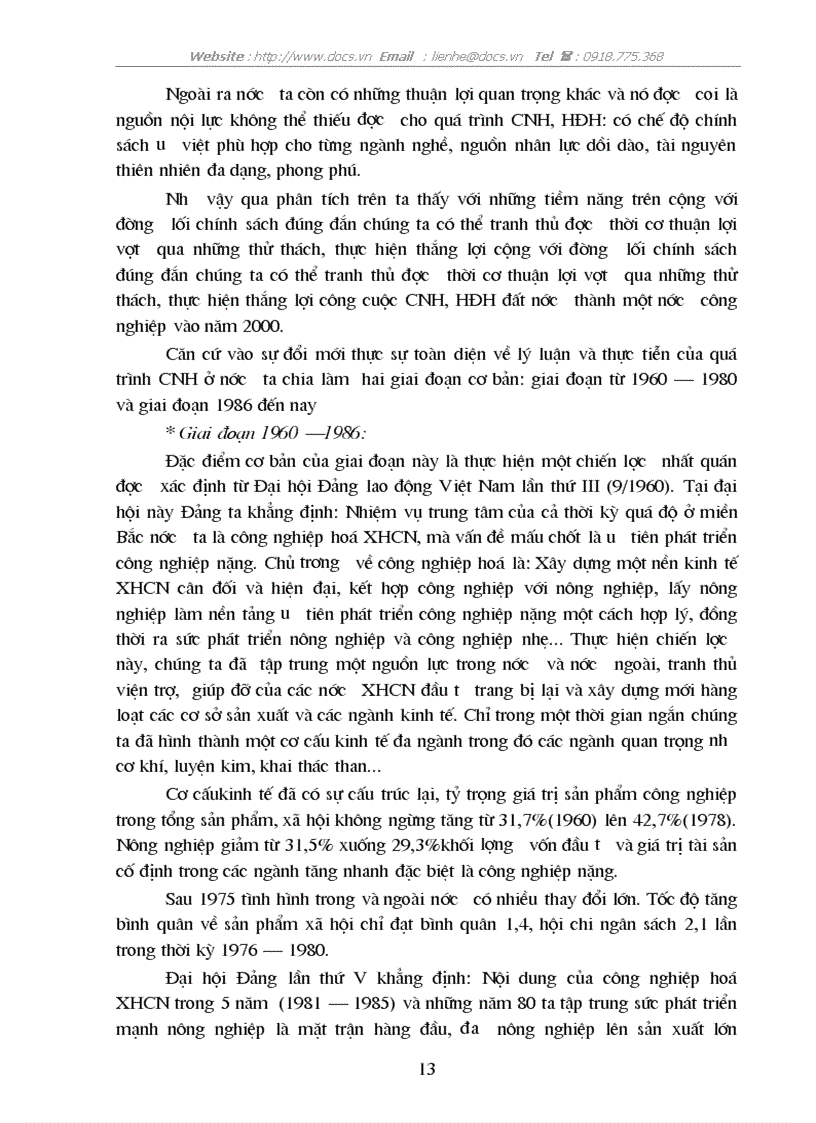 image for page Công nghiệp hoá hiện đại hoá và vai trò của nó đối với sự nghiệp xây dựng xã hội ở nước ta hiện nay
