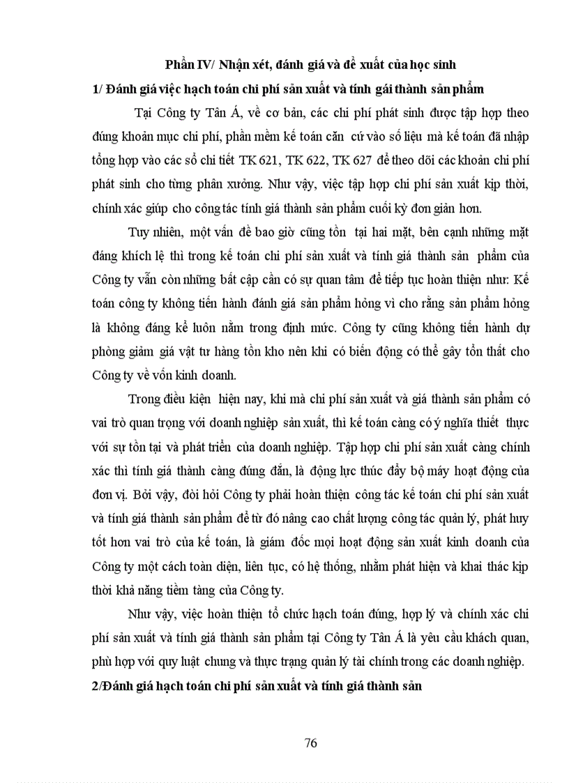 image for page Tổ chức công tác kế toán chi phí sản xuất và tính giá thành giá thành sản phẩm tại Công ty TNHH sản xuất và thương mại Tân Á