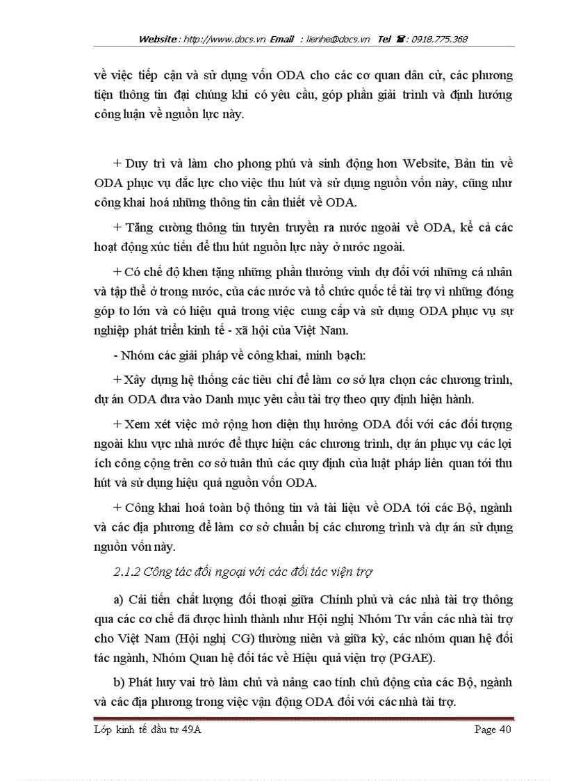 image for page Giải pháp thu hút và sử dụng nguồn vốn viện trợ ODA vào Việt Nam Thời kỳ 2005 2015