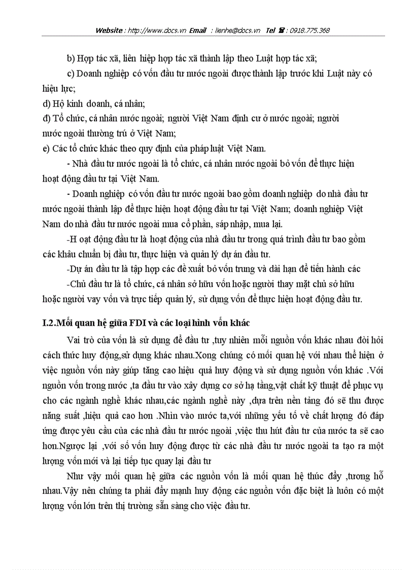 Phân tích đánh giá tình hình thu hút và sử dụng và hiệu quả FDI trong những năm gần đây ở nứơc ta đề xuất giải pháp