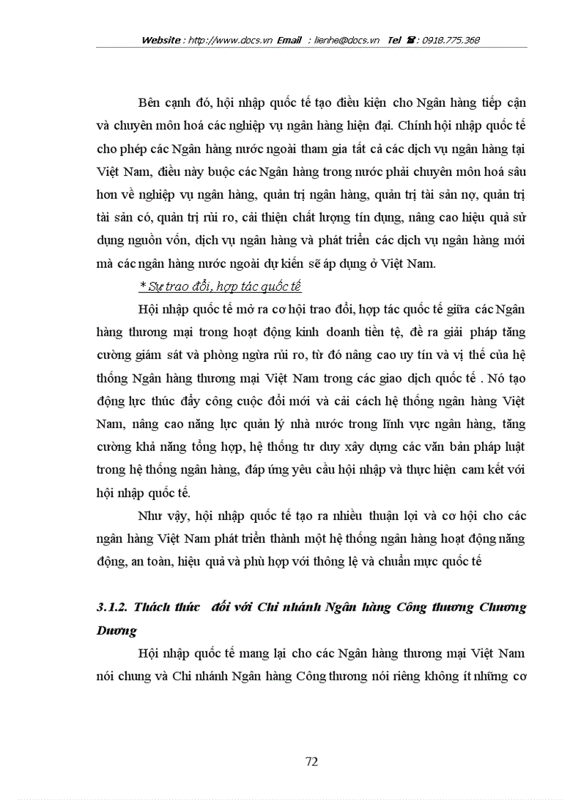 image for page Nâng cao năng lực cạnh tranh của chi nhánh Ngân hàng Công thương Chương Dương trong bối cảnh Việt Nam hội nhập kinh tế quốc tế