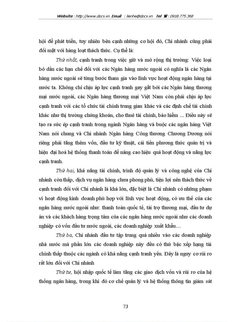 image for page Nâng cao năng lực cạnh tranh của chi nhánh Ngân hàng Công thương Chương Dương trong bối cảnh Việt Nam hội nhập kinh tế quốc tế