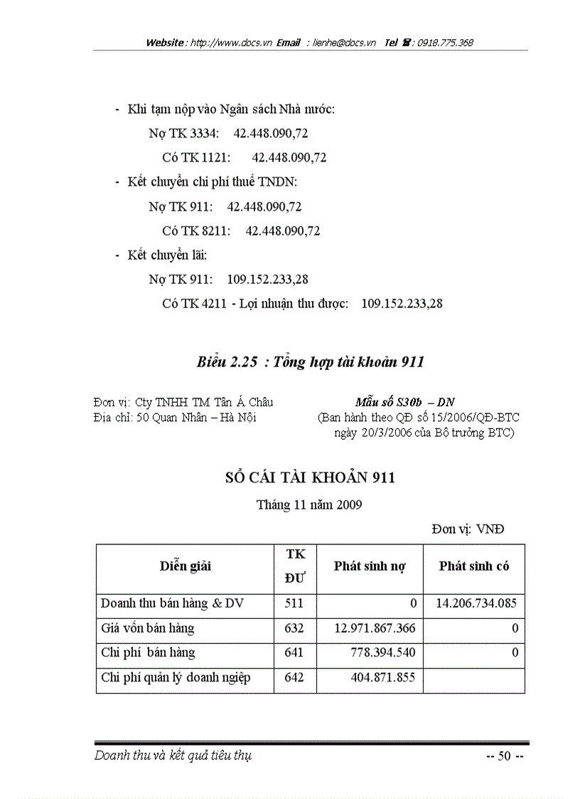 image for page Hoàn thiện kế toán doanh thu chi phí và kết quả kinh doanh tại Công ty TNHH Thương mại Tân Á Châu ko lý luận