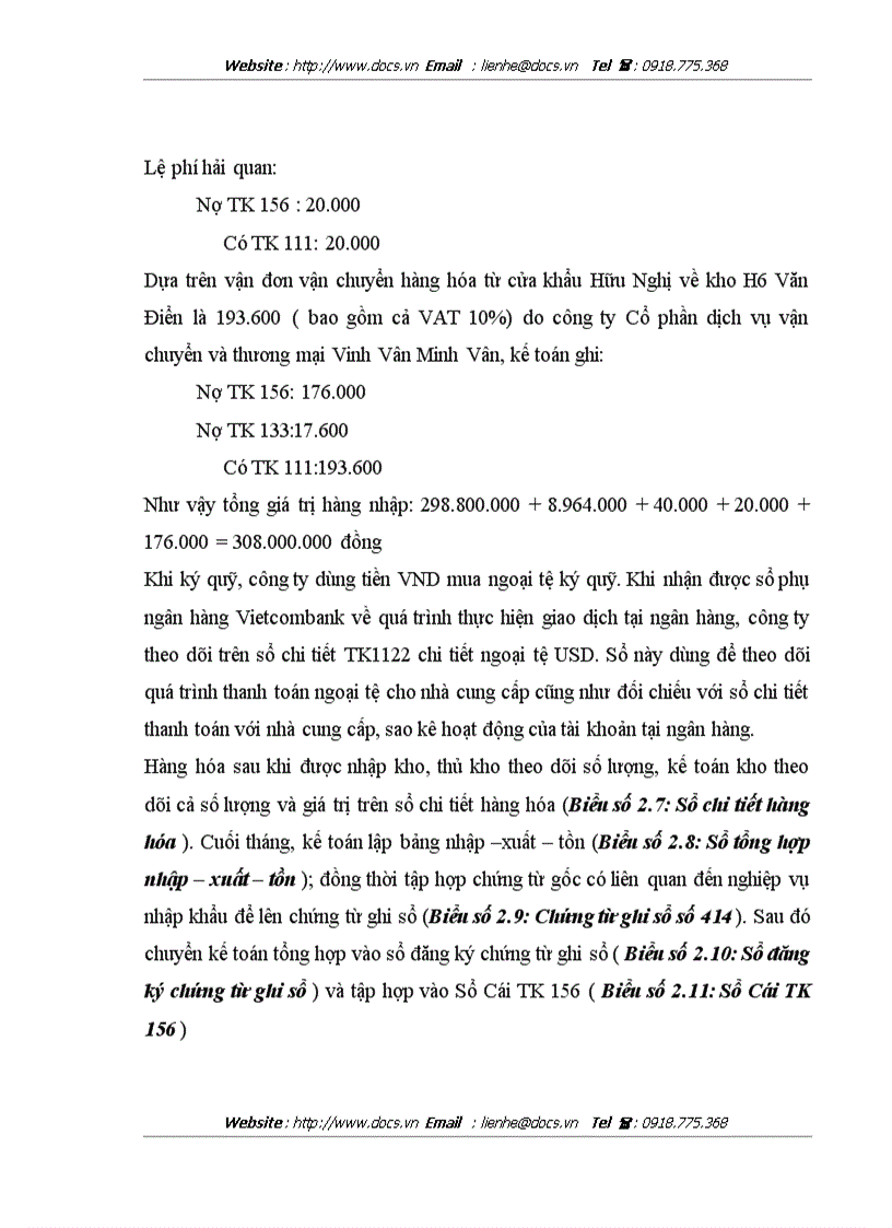 image for page Hoàn thiện kế toán lưu chuyển hàng hoá nhập khẩu tại Công ty CP Nông nghiệp Việt Nam