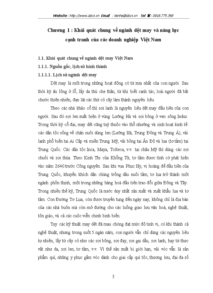 image for page Nâng cao năng lực cạnh tranh của tổng công ty dệt may Hà Nội