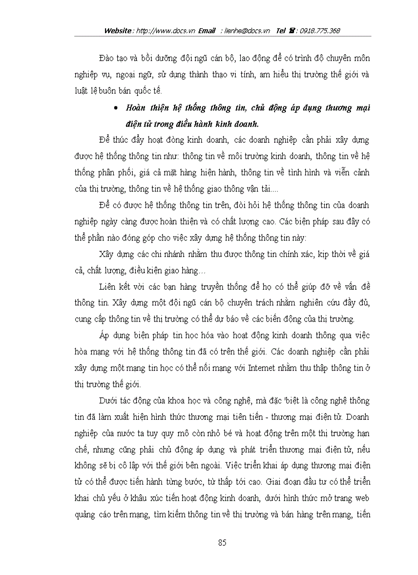 image for page Nâng cao năng lực cạnh tranh của tổng công ty dệt may Hà Nội