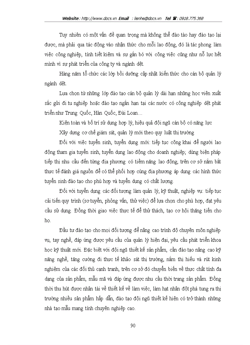 image for page Nâng cao năng lực cạnh tranh của tổng công ty dệt may Hà Nội