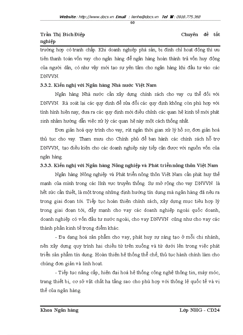 image for page Giảp pháp mở rộng cho vay đối với doanh nghiệp nhỏ và vừa tại Ngân hàng Nông nghiệp và Phát triển nông thôn Việt Nam chi nhánh Nam Hà nội