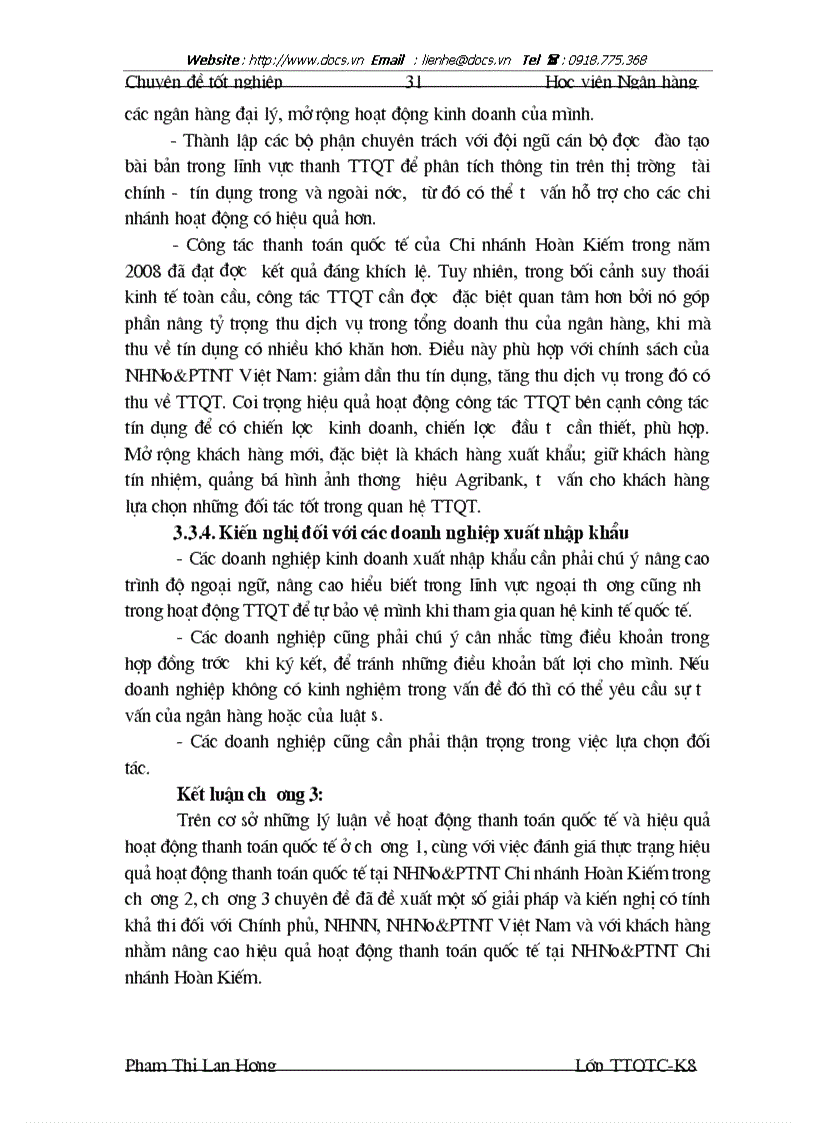 image for page Giải pháp nâng cao hiệu quả thanh toán quốc tế tại Ngân hàng Nông nghiệp và Phát triển Nông thôn Việt Nam chi nhánh Hoàn Kiếm