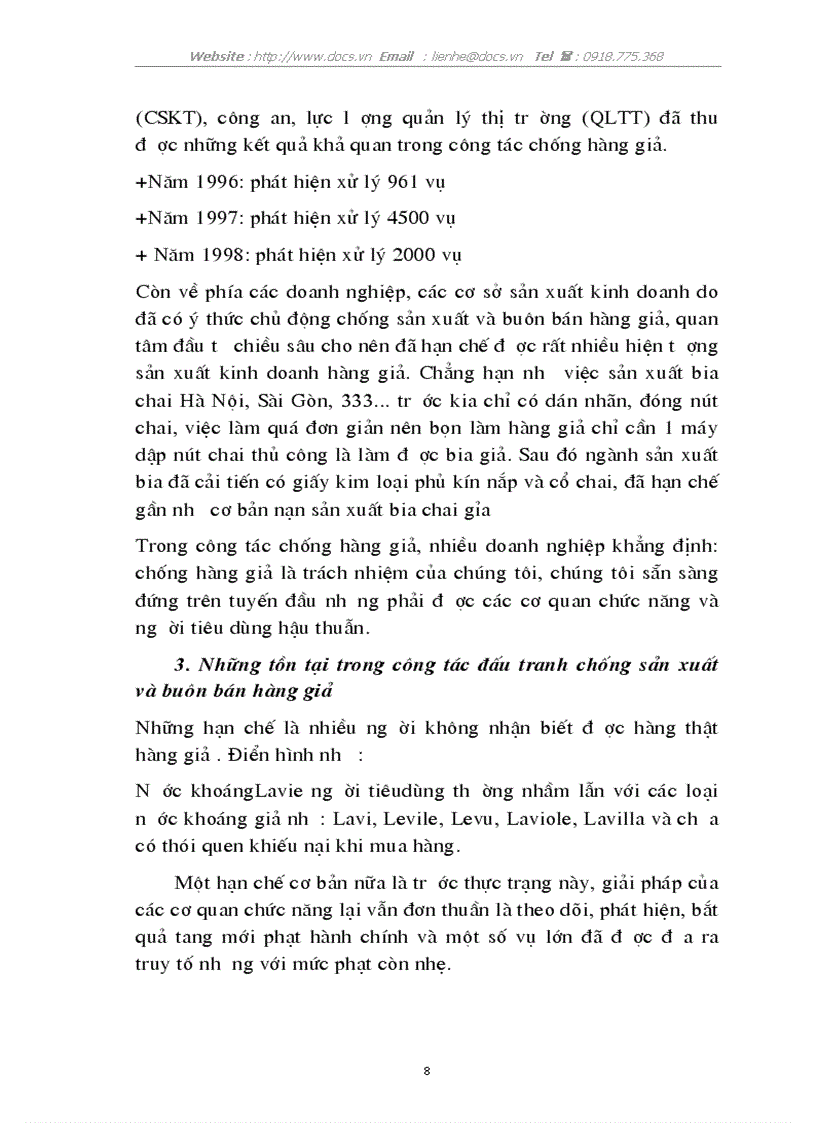 image for page Thực trạng nạn sản xuất và buôn bán hàng giả ở Việt Nam thời gian qua Giải pháp