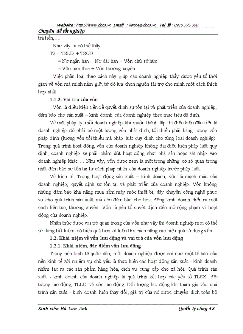 image for page Một số biện pháp nâng cao hiệu quả sử dụng vốn lưu động tại Công ty Cổ phần Cơ khí Xây dựng số 5