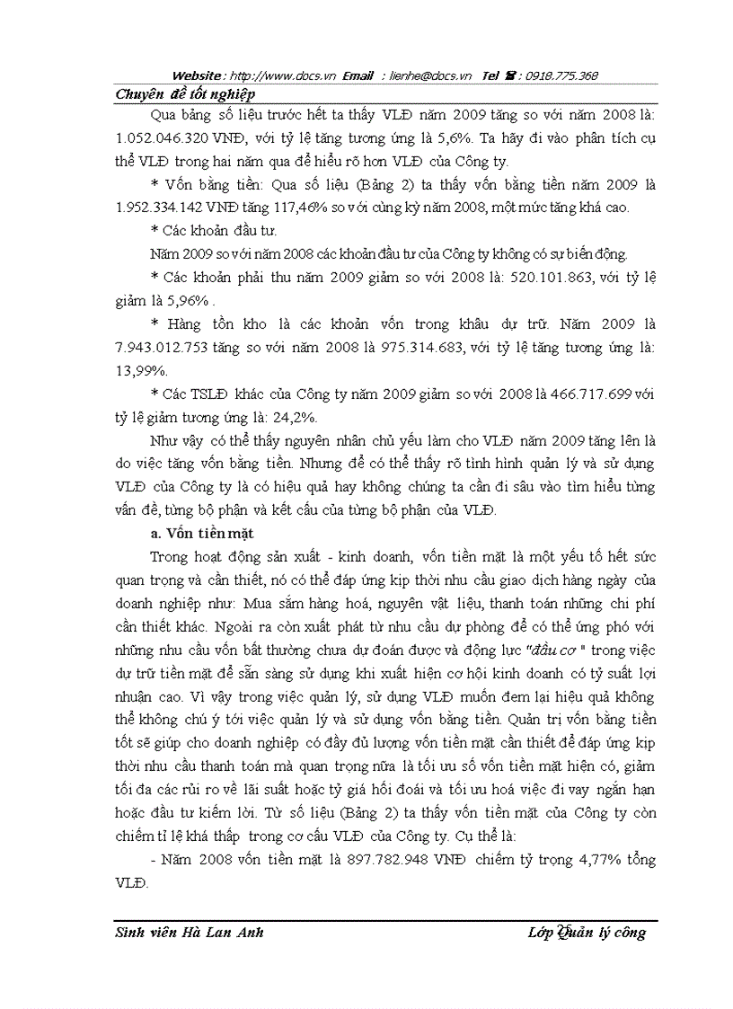 image for page Một số biện pháp nâng cao hiệu quả sử dụng vốn lưu động tại Công ty Cổ phần Cơ khí Xây dựng số 5