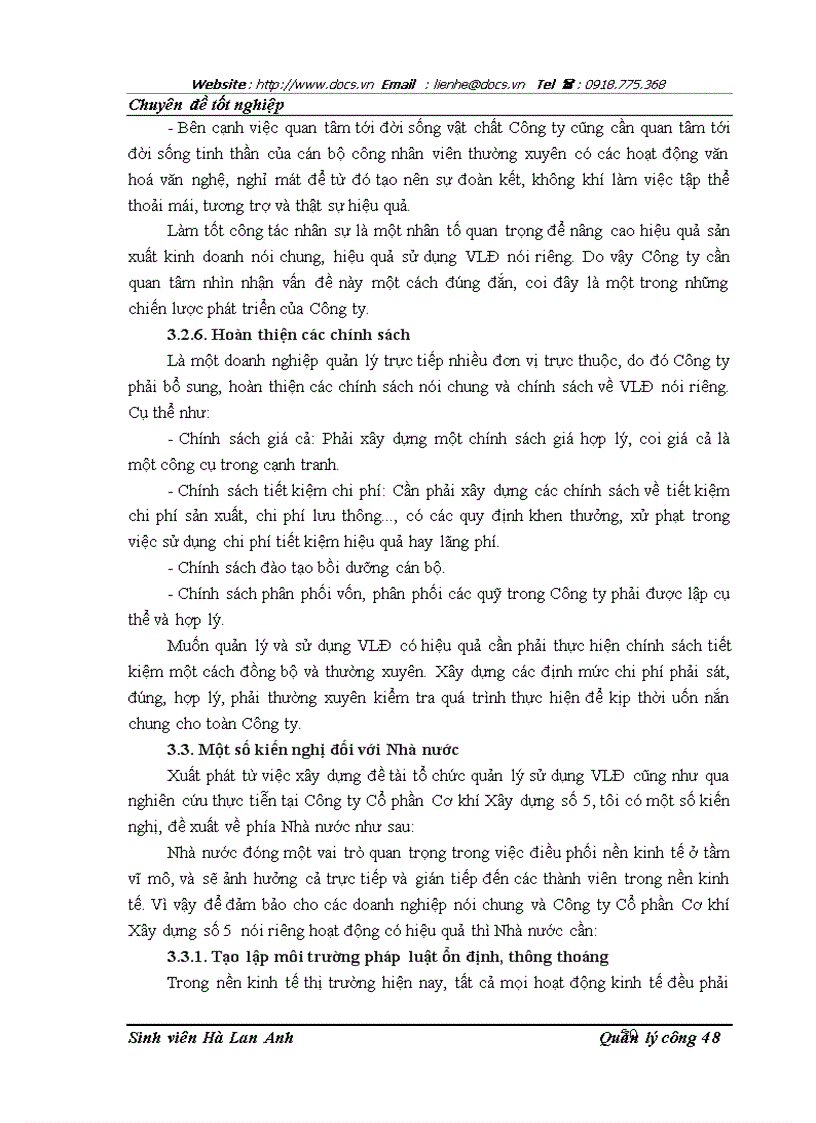 image for page Một số biện pháp nâng cao hiệu quả sử dụng vốn lưu động tại Công ty Cổ phần Cơ khí Xây dựng số 5