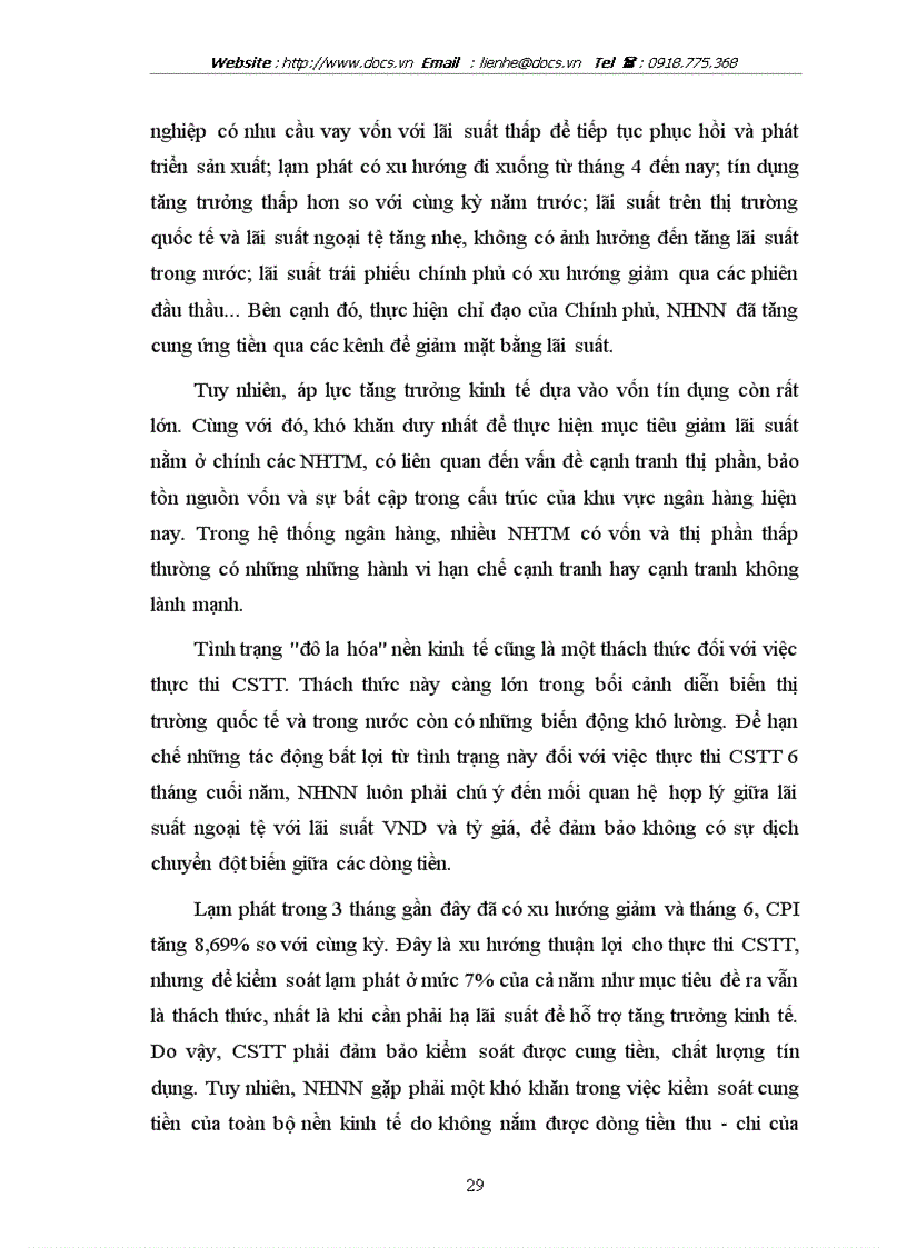 image for page Đánh giá chính sách tiền tệ ở Việt Nam với mục tiêu kiểm soát lạm phát và ổn định kinh tế vĩ mô trong năm 2010