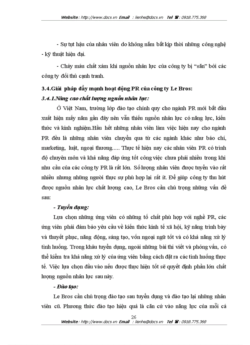 image for page Đẩy mạnh hoạt động PR của Công ty Le Bros trong điều kiện hội nhập kinh tế quốc tế