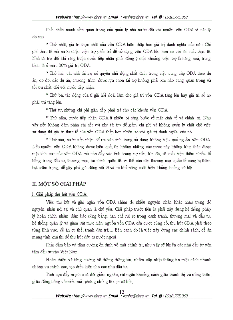 image for page Vấn đề thu hút và sử dụng vốn ODA tại Việt Nam thực trạng và giải pháp