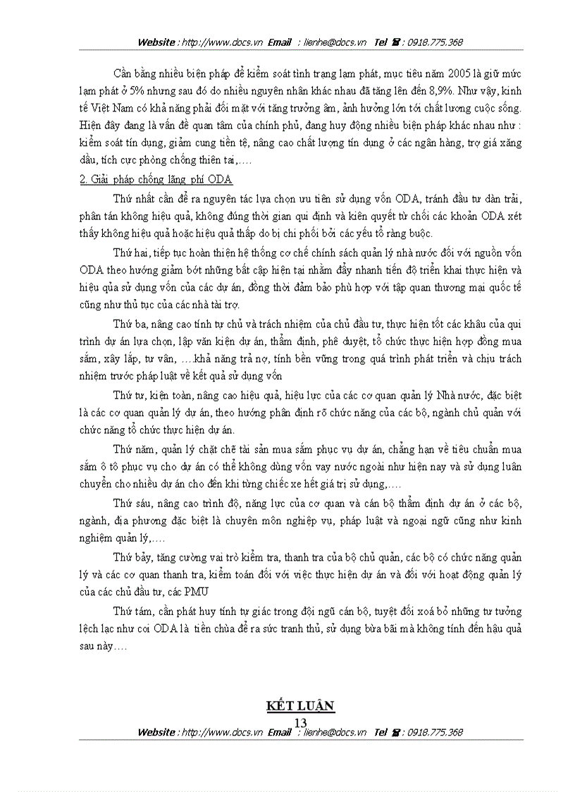 image for page Vấn đề thu hút và sử dụng vốn ODA tại Việt Nam thực trạng và giải pháp