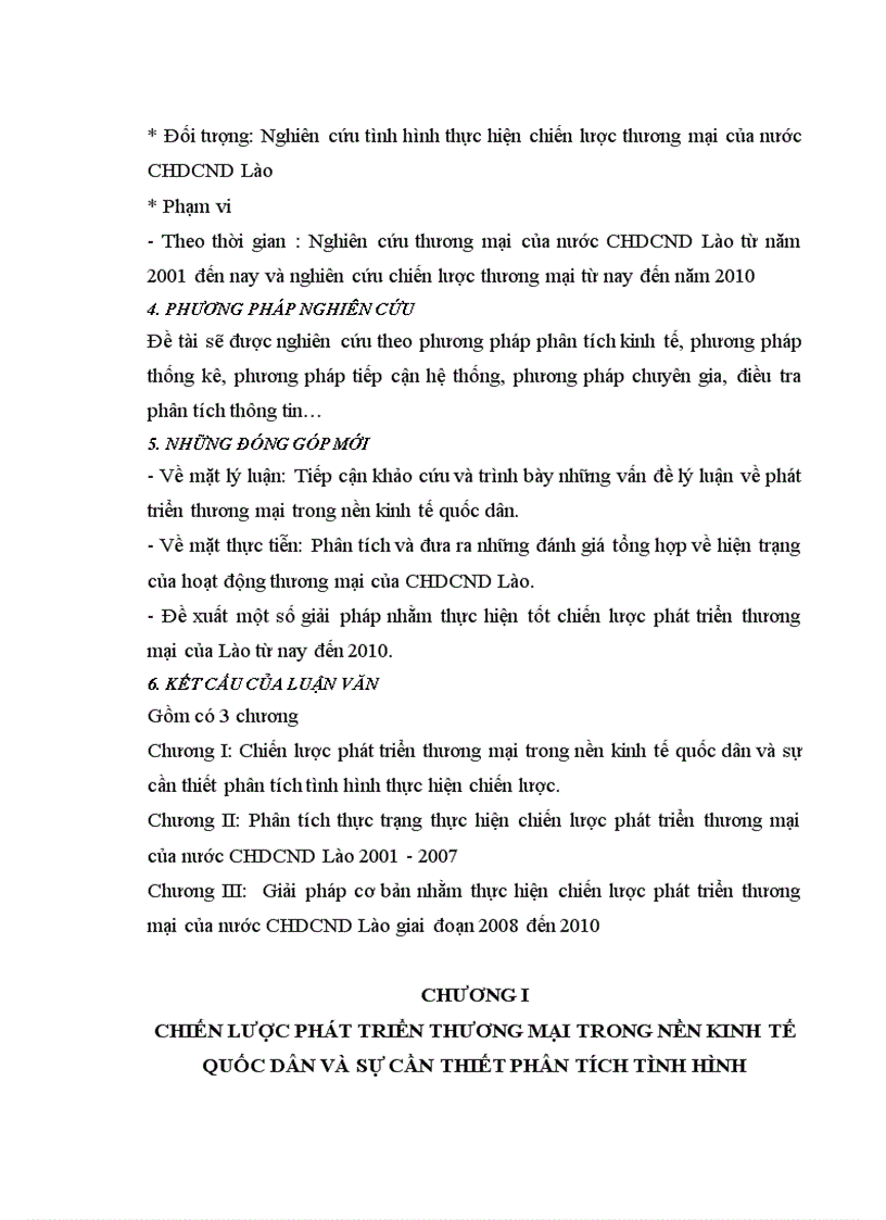 image for page Nghiên cứu tình hình thực hiện chiến lược thương mại của nước CHDCND Lào