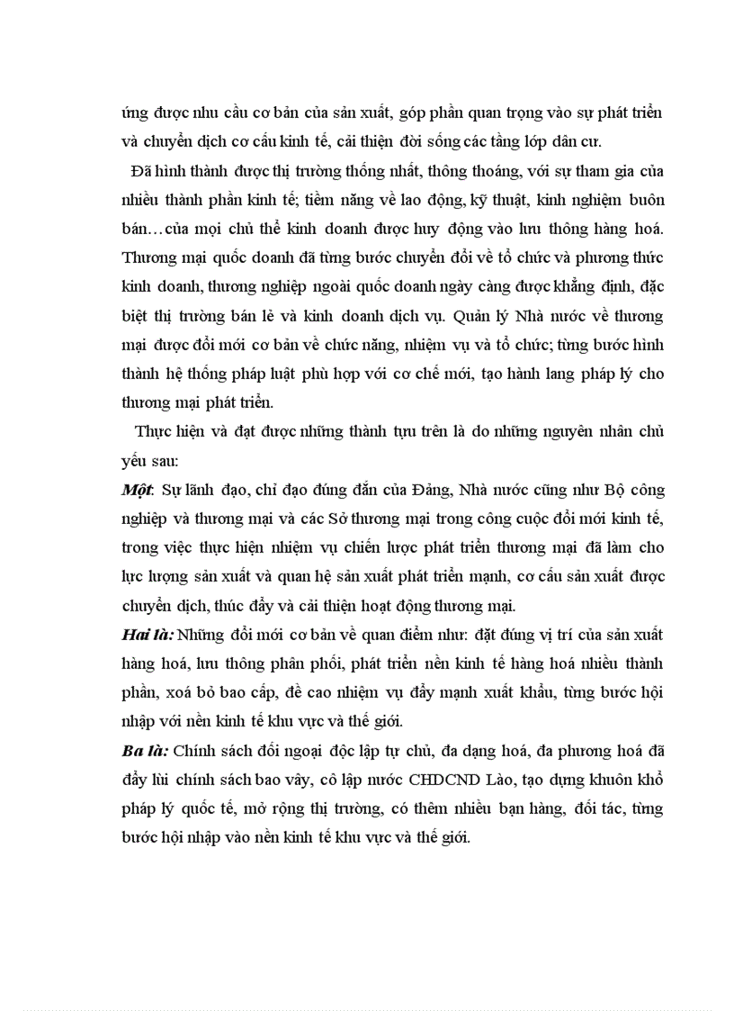 image for page Nghiên cứu tình hình thực hiện chiến lược thương mại của nước CHDCND Lào