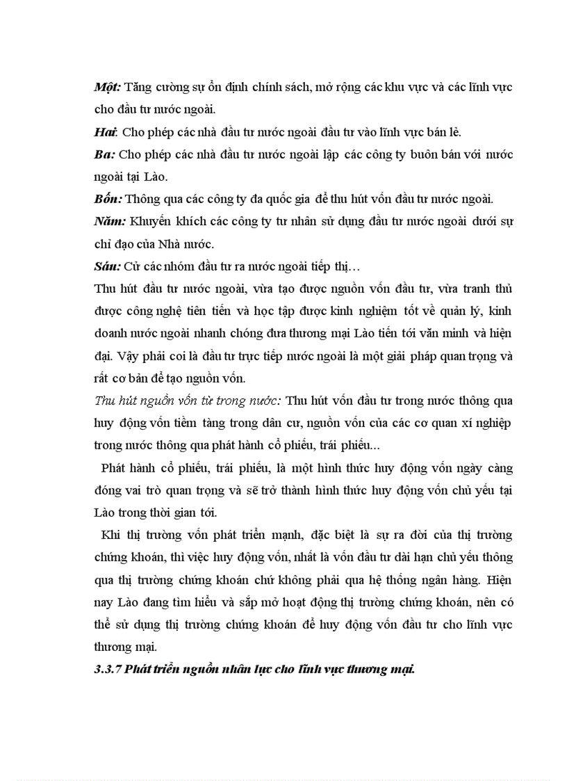 image for page Nghiên cứu tình hình thực hiện chiến lược thương mại của nước CHDCND Lào