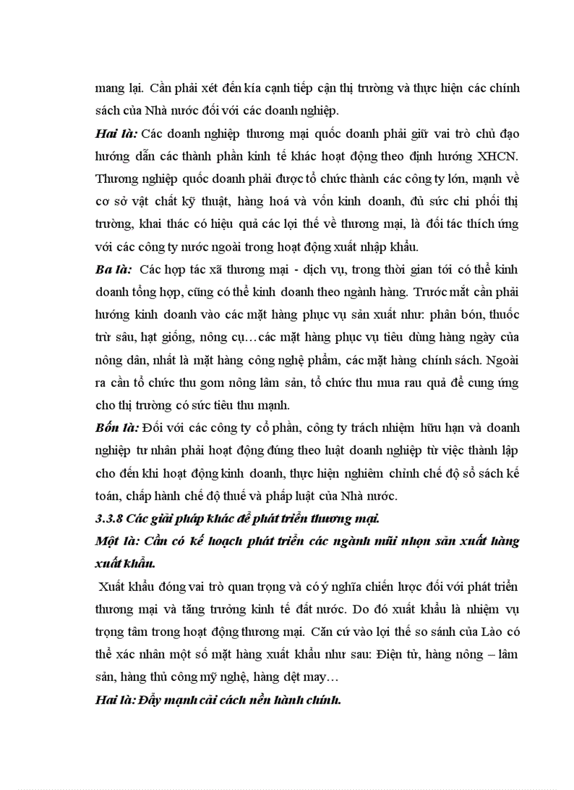 image for page Nghiên cứu tình hình thực hiện chiến lược thương mại của nước CHDCND Lào