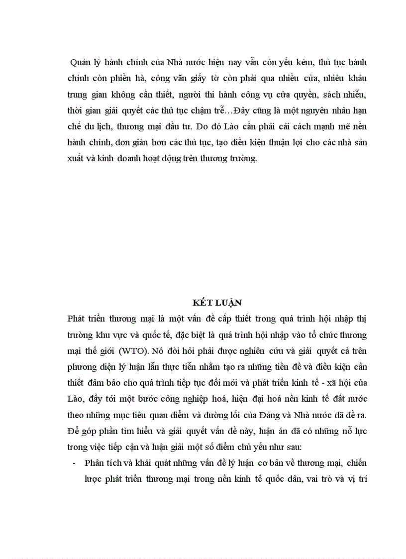 image for page Nghiên cứu tình hình thực hiện chiến lược thương mại của nước CHDCND Lào