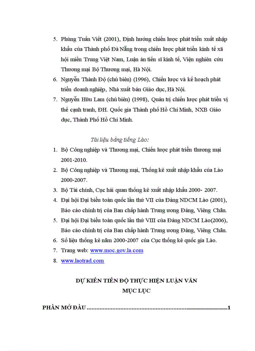image for page Nghiên cứu tình hình thực hiện chiến lược thương mại của nước CHDCND Lào