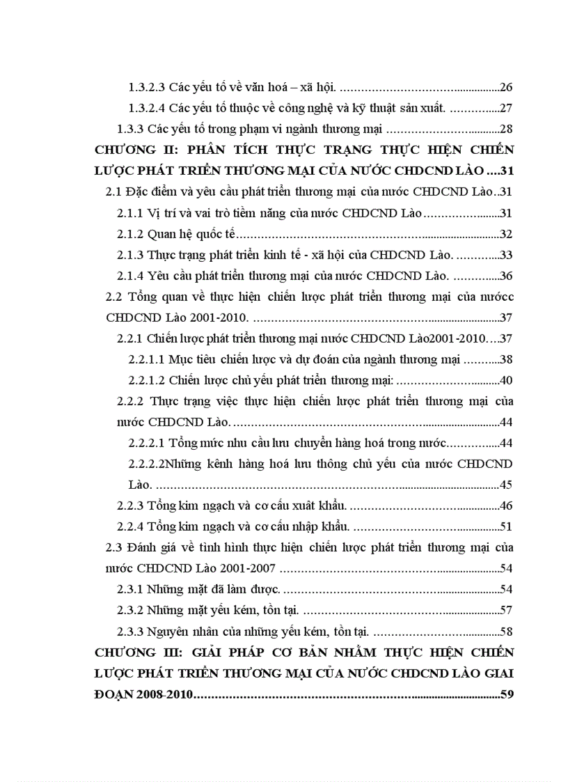 image for page Nghiên cứu tình hình thực hiện chiến lược thương mại của nước CHDCND Lào