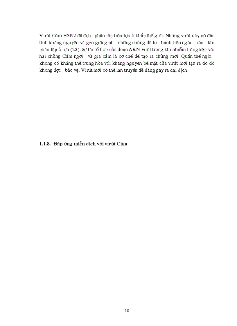 image for page Nghiên cứu thích ứng chủng virút Cúm mùa trên các dòng tế bào khác nhau
