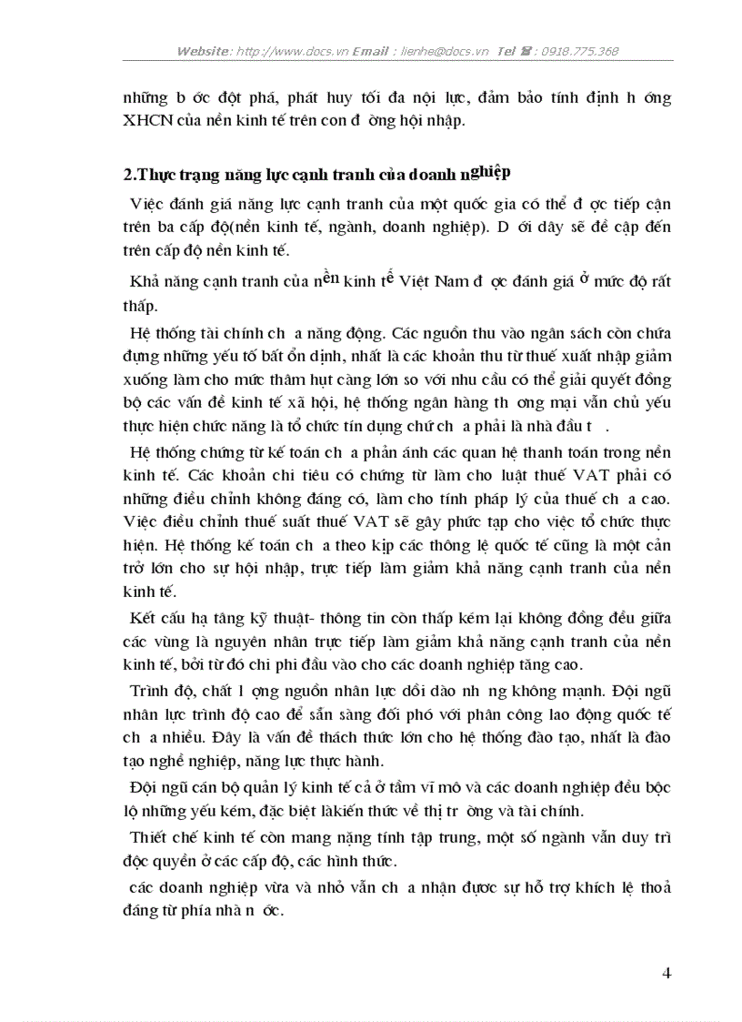 image for page Vấn đề cơ bản về nâng cao năng lực cạnh tranh và thực trạng cạnh tranh của doanh nghiệp