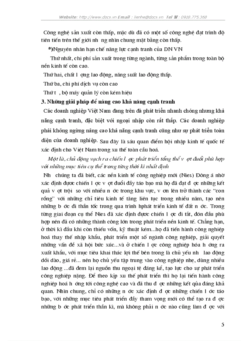 image for page Vấn đề cơ bản về nâng cao năng lực cạnh tranh và thực trạng cạnh tranh của doanh nghiệp